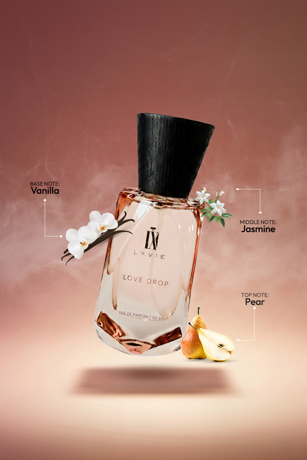 Love Drop – Floral Fruity Vanilla Perfume for Women (50ml)